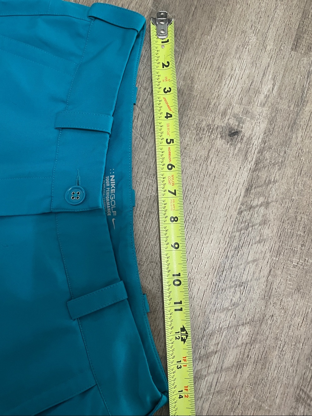Nike Teal Women's Casual Tailored Shorts - Picture 7 of 7